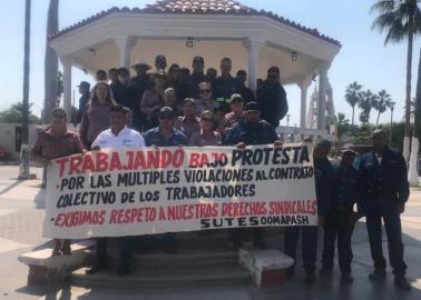 Huatabampo. Sindicato trabaja bajo protesta en Oomapas