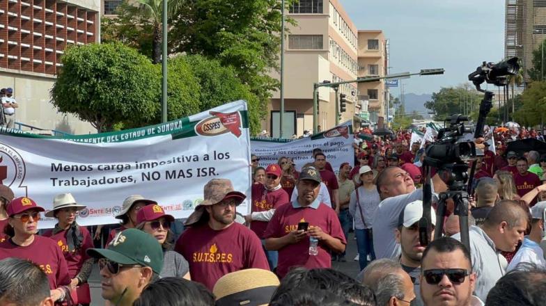 Primero de Mayo. Así se vivió el desfile en Hermosillo, Sonora