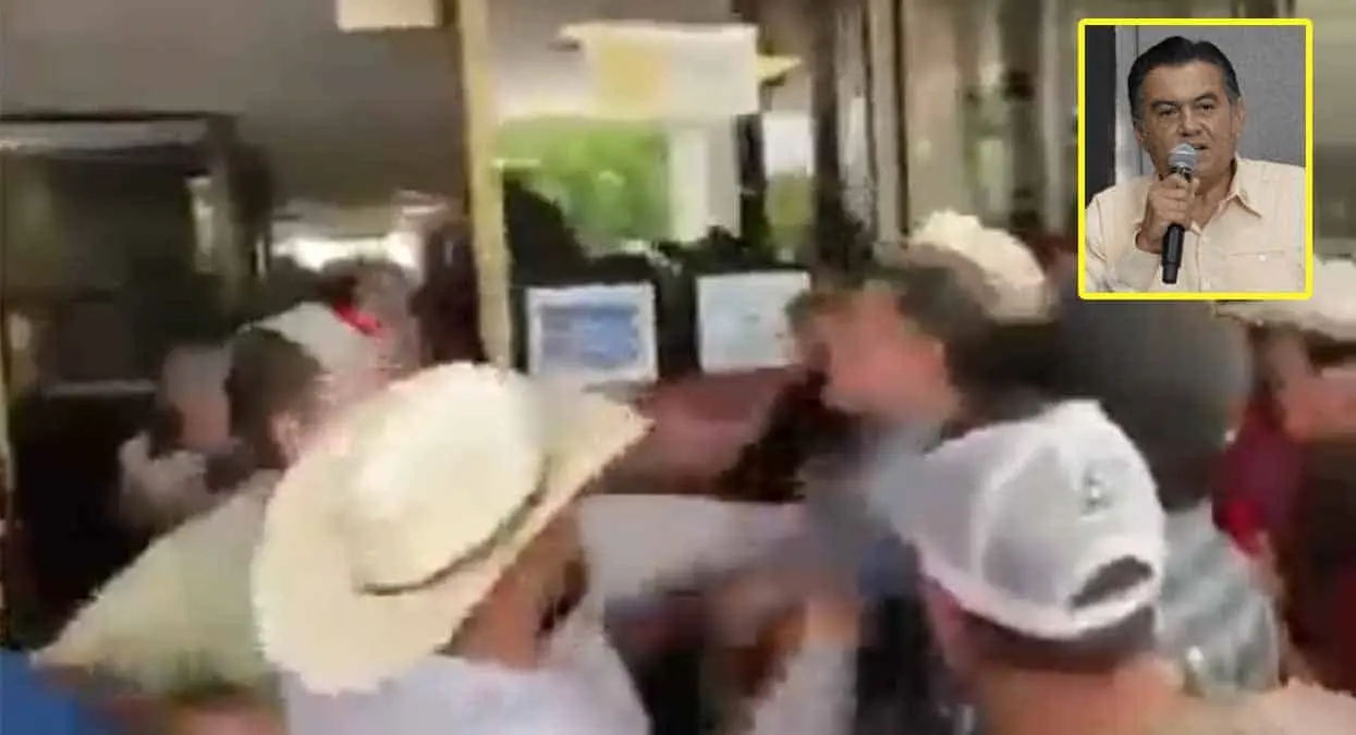 VIDEO | Productores de Baja California agarran como saco de arena a secretario de Agricultura estatal