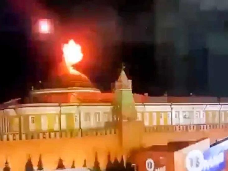 VIDEO | Atacan el Kremlin; un dron explotó en la cúpula VIDEO | Atacan el Kremlin; un dron explotó en la cúpula