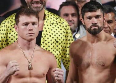 Canelo Álvarez y John Ryder pasan la báscula