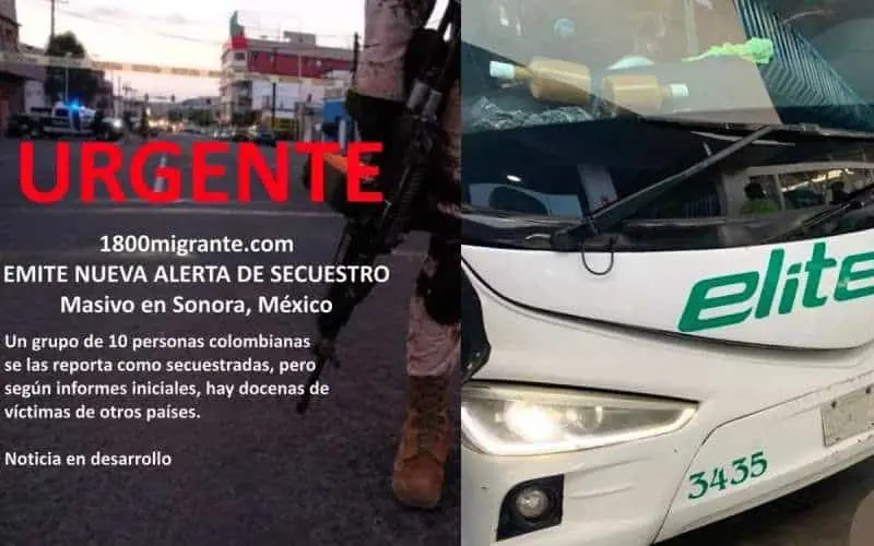 Colombianos desaparecen en Sonora; fueron bajados de un camión tras una inspección militar