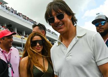 Shakira y Tom Cruise juntos en la Formula 1