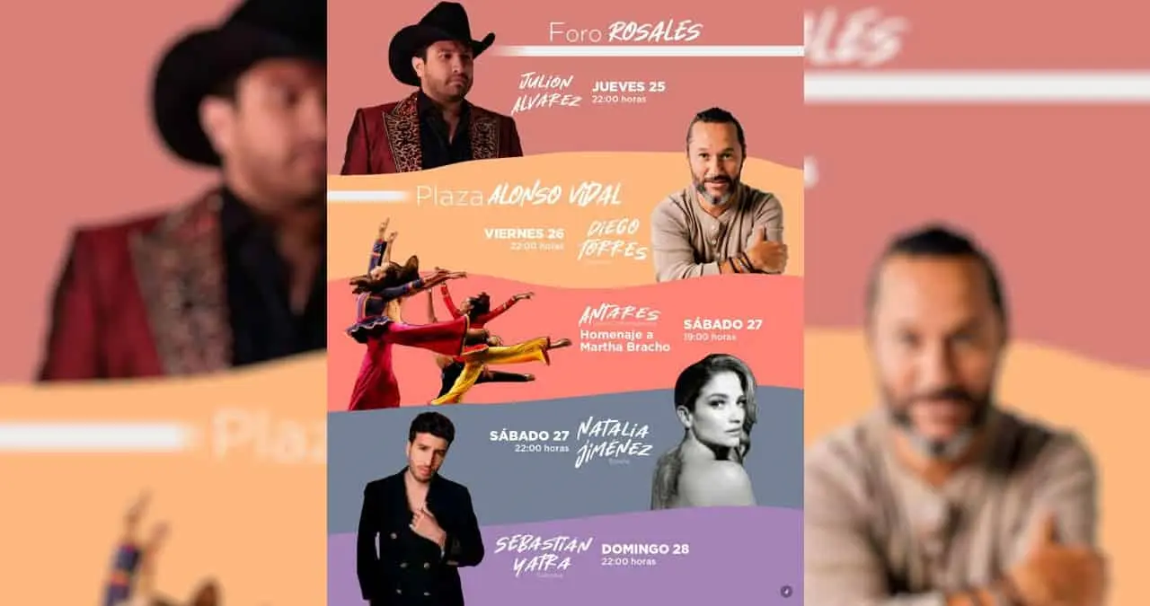 Fiestas del Pitic 2023. Julión Álvarez y Sebastián Yatra abrirán y cerrarán el evento en Hermosillo, Sonora