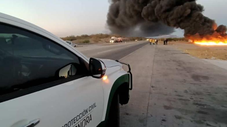 Se incendian 250 tubos de polietileno cerca de Danzante Yaqui: PC Sonora