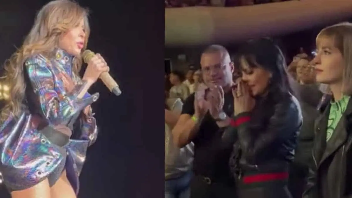 VIDEO | Gloria Trevi hace llorar a Maribel Guardia en pleno concierto