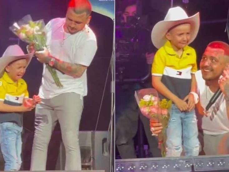 VIDEO | Christian Nodal hace llorar a un niño durante su concierto VIDEO | Christian Nodal hace llorar a un niño durante su concierto