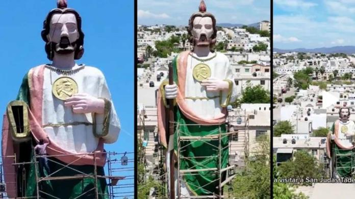 VIDEO | ¿Cuánto mide la escultura gigante de San Judas Tadeo en Culiacán que está causando sensación en redes? VIDEO | ¿Cuánto mide la escultura gigante de San Judas Tadeo en Culiacán que está causando sensación en redes?