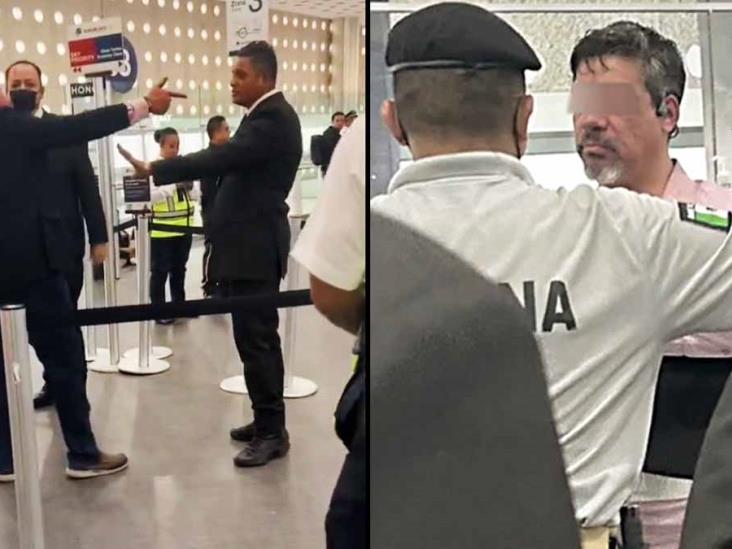 VIDEO | Presunto ebrio arma escándalo en el Aeropuerto de la Ciudad de México VIDEO | Presunto ebrio arma escándalo en el Aeropuerto de la Ciudad de México