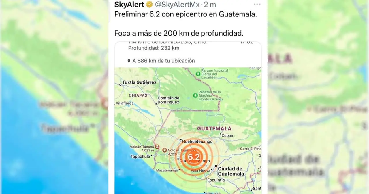Tiembla en Chiapas: 6.2 en escala de Richter mueven a la región