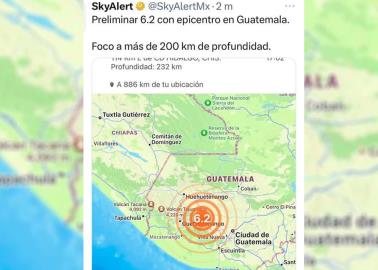 Tiembla en Chiapas: 6.2 en escala de Richter mueven a la regi&oacute;n