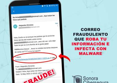 Alertan de malware con fotos de mujer desnuda que ha afectado a equipos de sonorenses