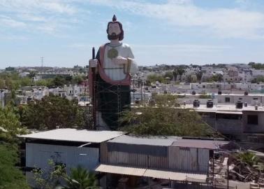 Escultura gigante de San Judas Tadeo impacta a habitantes