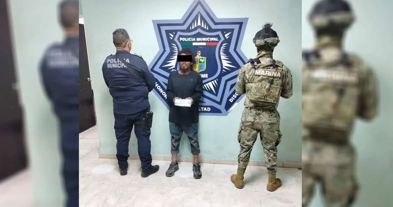 Cajeme: Lo agarran con droga
