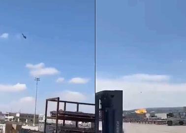 VIDEO | Así se estrelló avión de combate en aeropuerto de España