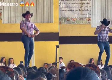 VIDEO | Profesor de secundaria emociona con sexy baile a las madres en su día VIDEO | Profesor de secundaria emociona con sexy baile a las madres en su día
