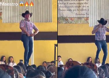 VIDEO | Profesor de secundaria emociona con sexy baile a las madres en su día