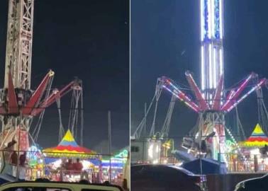 VIDEO | Momentos de pánico tras falla de juego mecánico. ¿Quién causó el accidente?