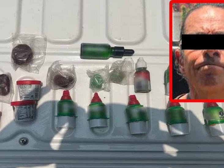 Detienen a hombre por vender dulces con mariguana Detienen a hombre por vender dulces con mariguana