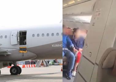 VIDEO | Pasajero abre puerta del avión en pleno vuelo VIDEO | Pasajero abre puerta del avión en pleno vuelo