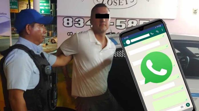 Mujer recibe mensaje de WhatApp y su pareja la golpea