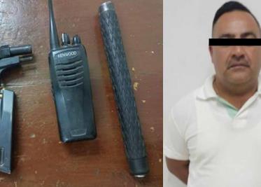 En Cajeme, paseaba armado y con radio por la colonia Ladrillera En Cajeme, paseaba armado y con radio por la colonia Ladrillera