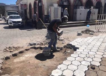 Embellecen el centro histórico de Álamos Embellecen el centro histórico de Álamos