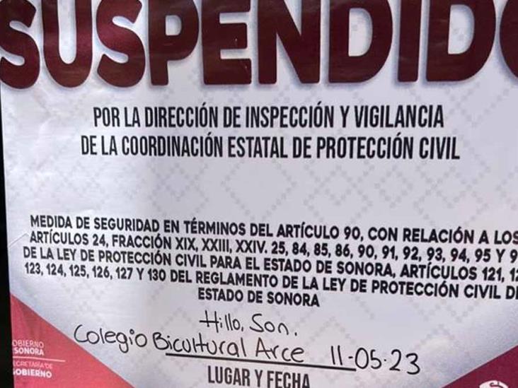 Protección Civil Sonora suspende 10 guarderías y preescolares Protección Civil Sonora suspende 10 guarderías y preescolares