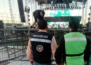 Todo listo para la presentación de la Banda MS en Ciudad Obregón