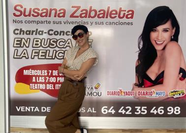 Todo listo para la Charla Concierto de Susana Zabaleta en Ciudad Obregón