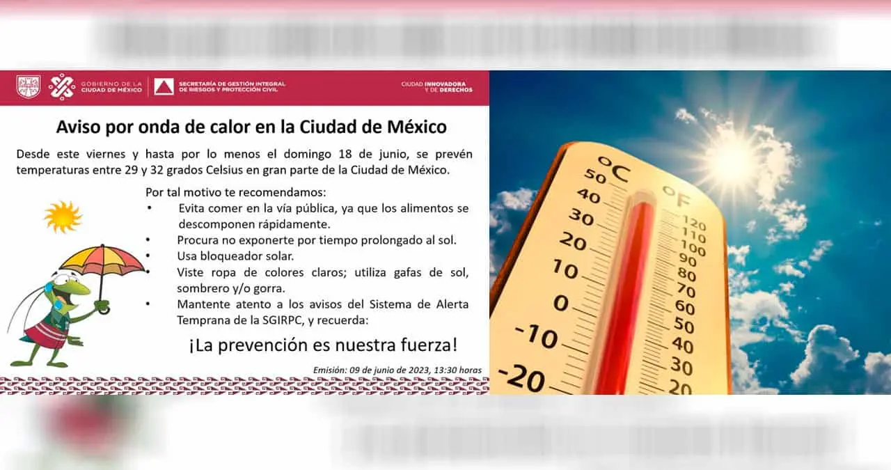 Ola de calor azota la capital de México