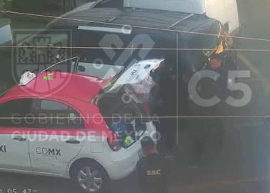 VIDEO | Así detienen a taxista por secuestrar a una pasajera