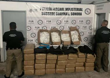 Asegura FGR más de una tonelada de droga en Guaymas
