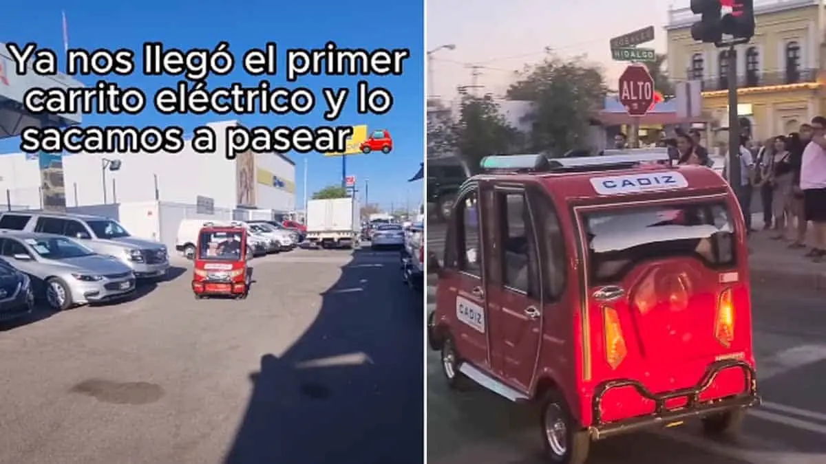 VIDEO | Minghong A1 Pro, el pequeño auto eléctrico chino pasea por las calles de Sonora