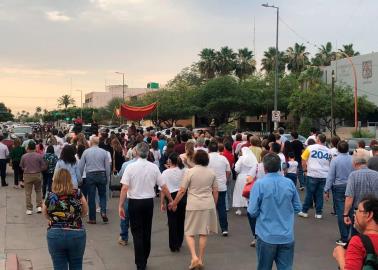 Peregrinan fieles por el Día del Sagrado Corazón de Jesús en Ciudad Obregón