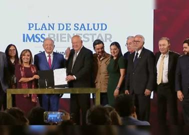 Gobernadores firman convenio IMSS Bienestar con AMLO