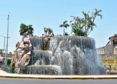 En Ciudad Obregón rehabilitan cascada monumental de la calle 200