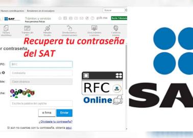 SAT: ¿cómo recuperar tu contraseña si eres persona física o moral? Aquí te decimos