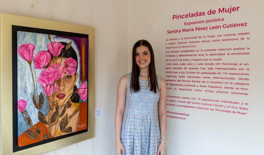 Expone Sandra Pérez León "Pinceladas de mujer"