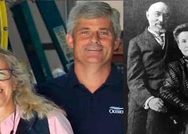 Titán. Esposa del piloto es descendiente de víctimas del Titánic
