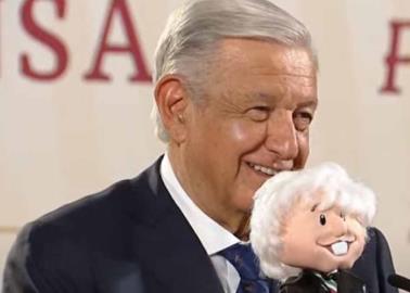 AMLO presume su "Amlito que habla" en la mañanera