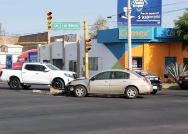 Chocan en céntrico crucero en Ciudad Obregón; no es la primera vez que ocurre