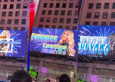 Wendy Guevara en Times Square