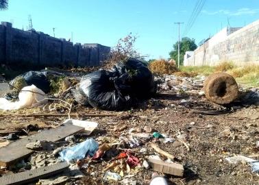 Calle Del Pedregal. Convierten vialidad en basurero al aire libre en Ciudad Obregón