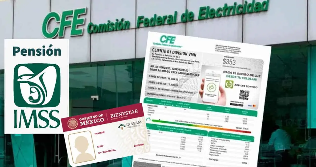 Descuentos en CFE para pensionados de IMSS e Inapam