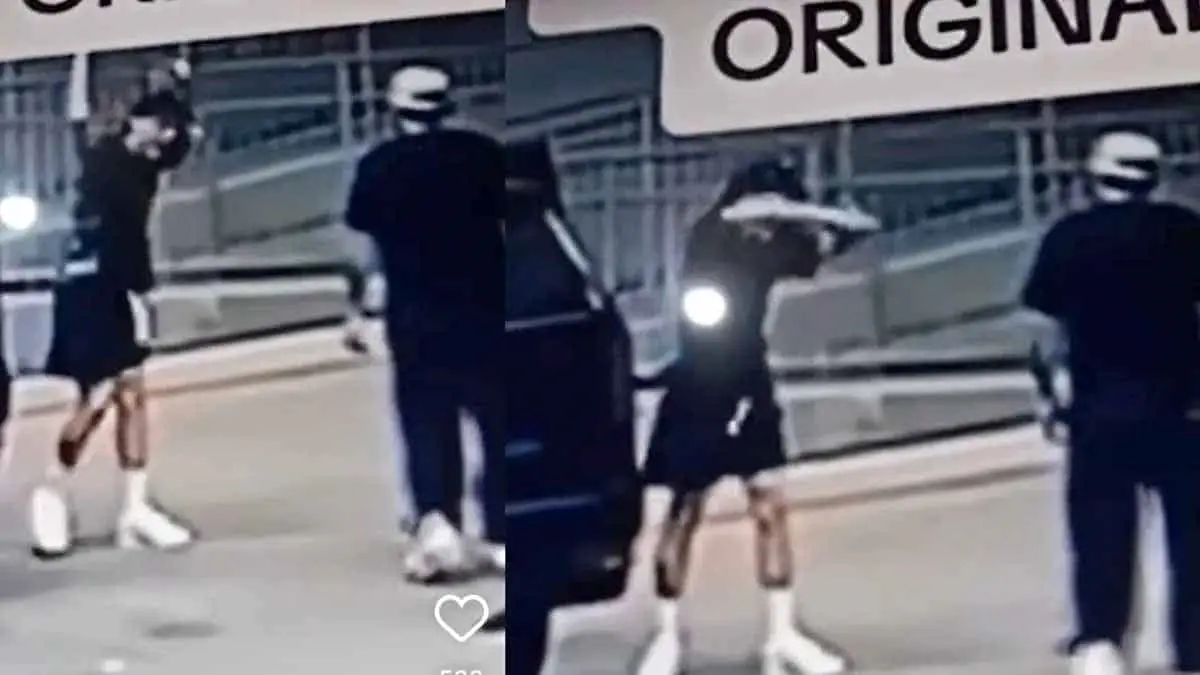VIDEO | Captan a Peso Pluma peleando con su primo en la calle