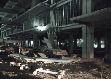 Se desploma obra hospitalaria en Hermosillo; hay tres trabajadores heridos, uno grave