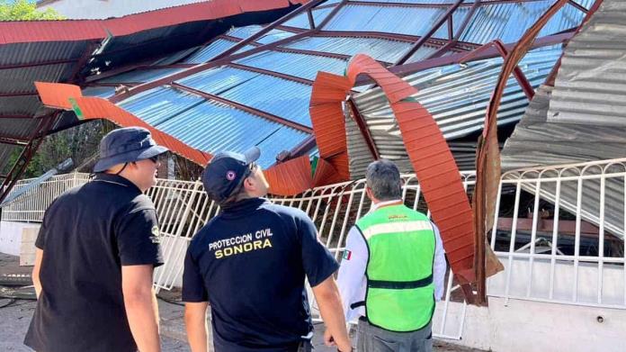 Arizpe, Sonora. Evalúan daños por tormenta