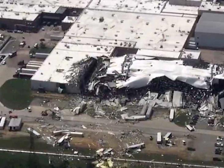 Tornado destruye planta de Pfizer en Carolina del Norte Tornado destruye planta de Pfizer en Carolina del Norte