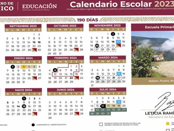 Diario del Yaqui SEP Calendario escolar 20232024